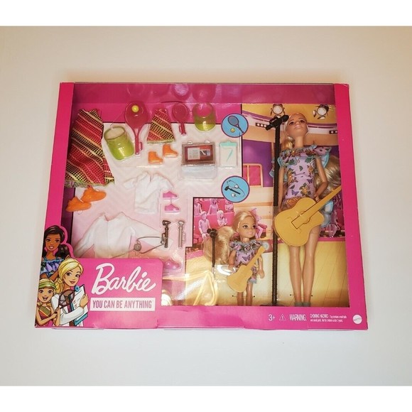 Barbie You Can Be Anything Barbie/Chelsea Guitar/ Doctor/Tennis Playset, New - Picture 1 of 5